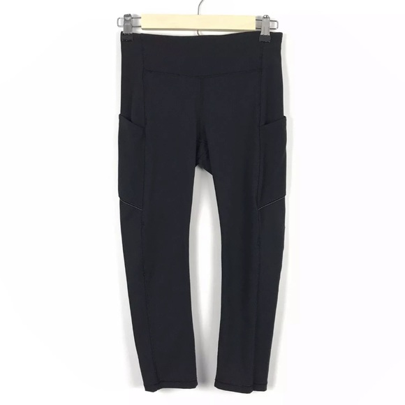 Lululemon Speed Up Crop 21” Leggings Run Black 4 - Picture 2 of 8